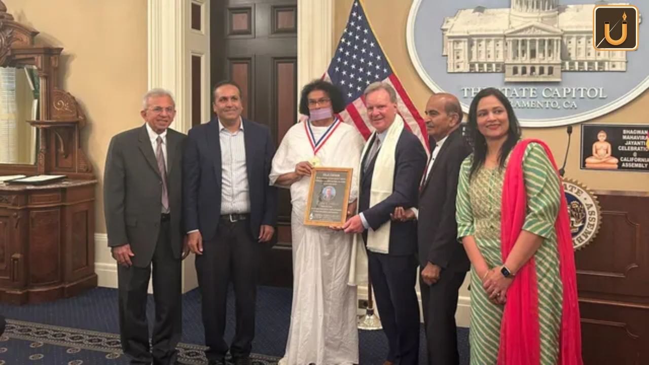Usthadian Academy / Jain Acharya Lokesh Muni Honored with American President’s Volunteer Award 2024 | 15 apr 2024 Usthadian Academy / Jain Acharya Lokesh Muni Honored with American President’s Volunteer Award 2024